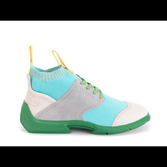 John Fluevog Aqua and Lime Sneakers - Picture 11 of 12